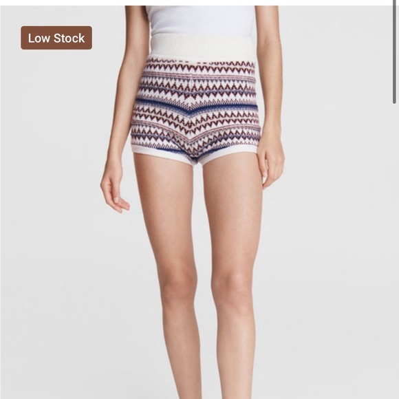 RAG & BONE Willow Wool Fair Isle Hot Short - Picture 2 of 10